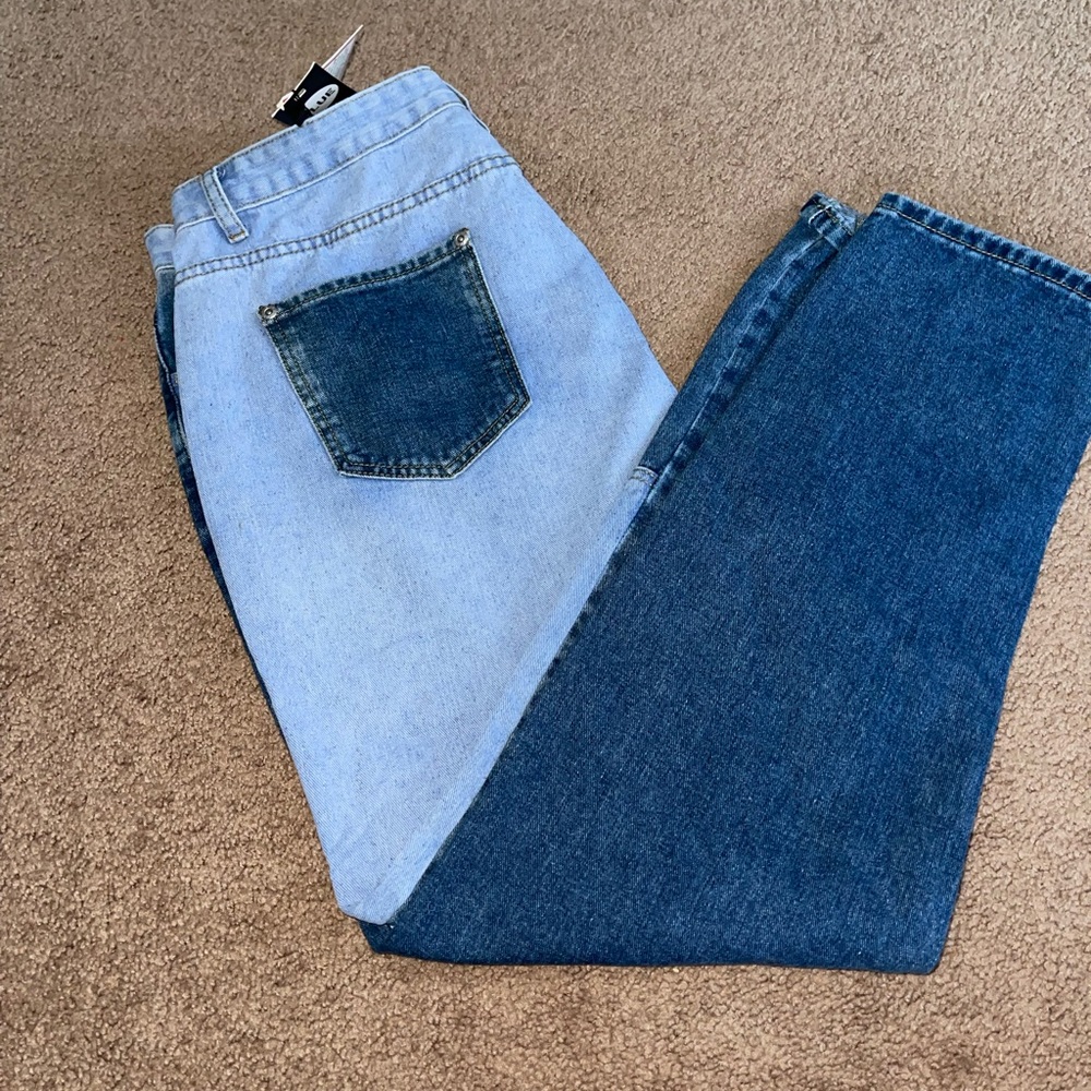 Boohoo Patch Mom Jeans